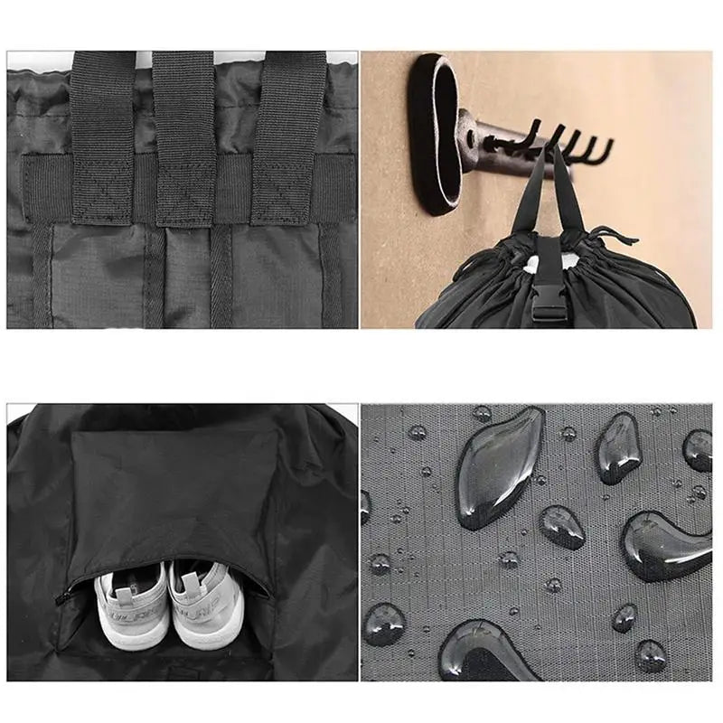 Laundry Hamper Backpack Waterproof Clothes Laundry Hamper Large Capacity Laundry Tools College Dorm Laundry Bag Adjustable