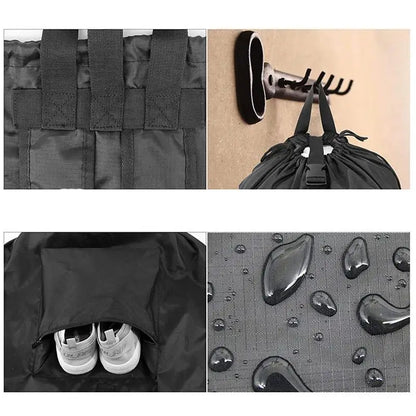 Laundry Hamper Backpack Waterproof Clothes Laundry Hamper Large Capacity Laundry Tools College Dorm Laundry Bag Adjustable