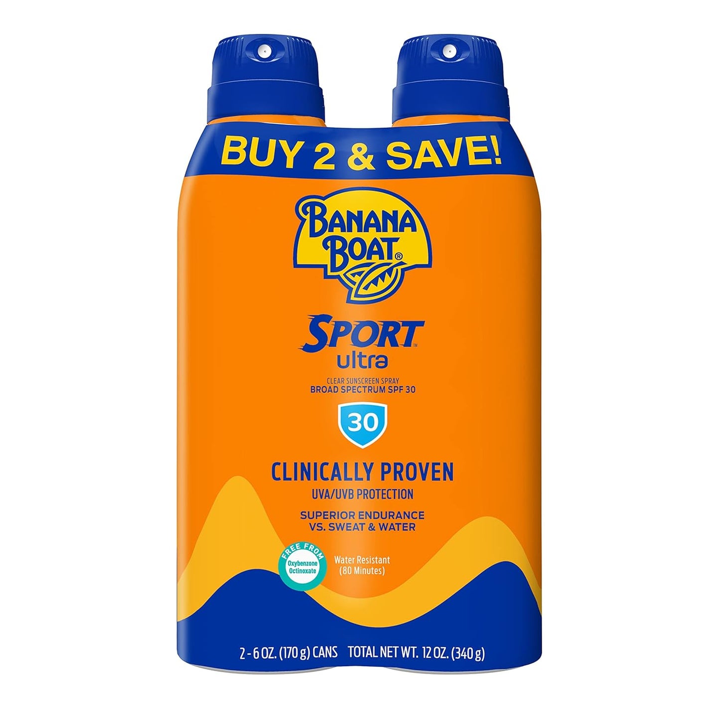 Sport Ultra SPF 30 Sunscreen Spray | SPF 30, Spray on Sunscreen & Sport Ultra SPF 30 Sunscreen Lotion, 8Oz | Oxybenzone Free Sunscreen