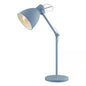 Priddy 6.125" W x 17" H One-Light Adjustable Desk Lamp in Pastel Light Blue