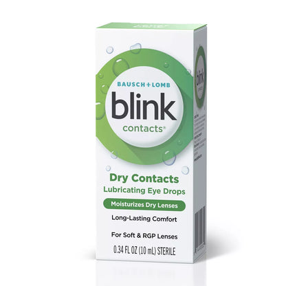 Blink Contact Eye Drops for Dry Lenses - 0.34 Fl Oz