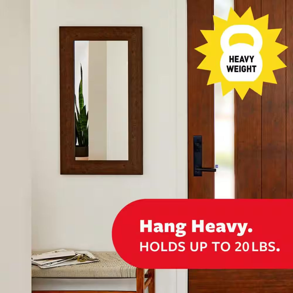 20 lb. White Picture Hanging Strips - 12 Pairs