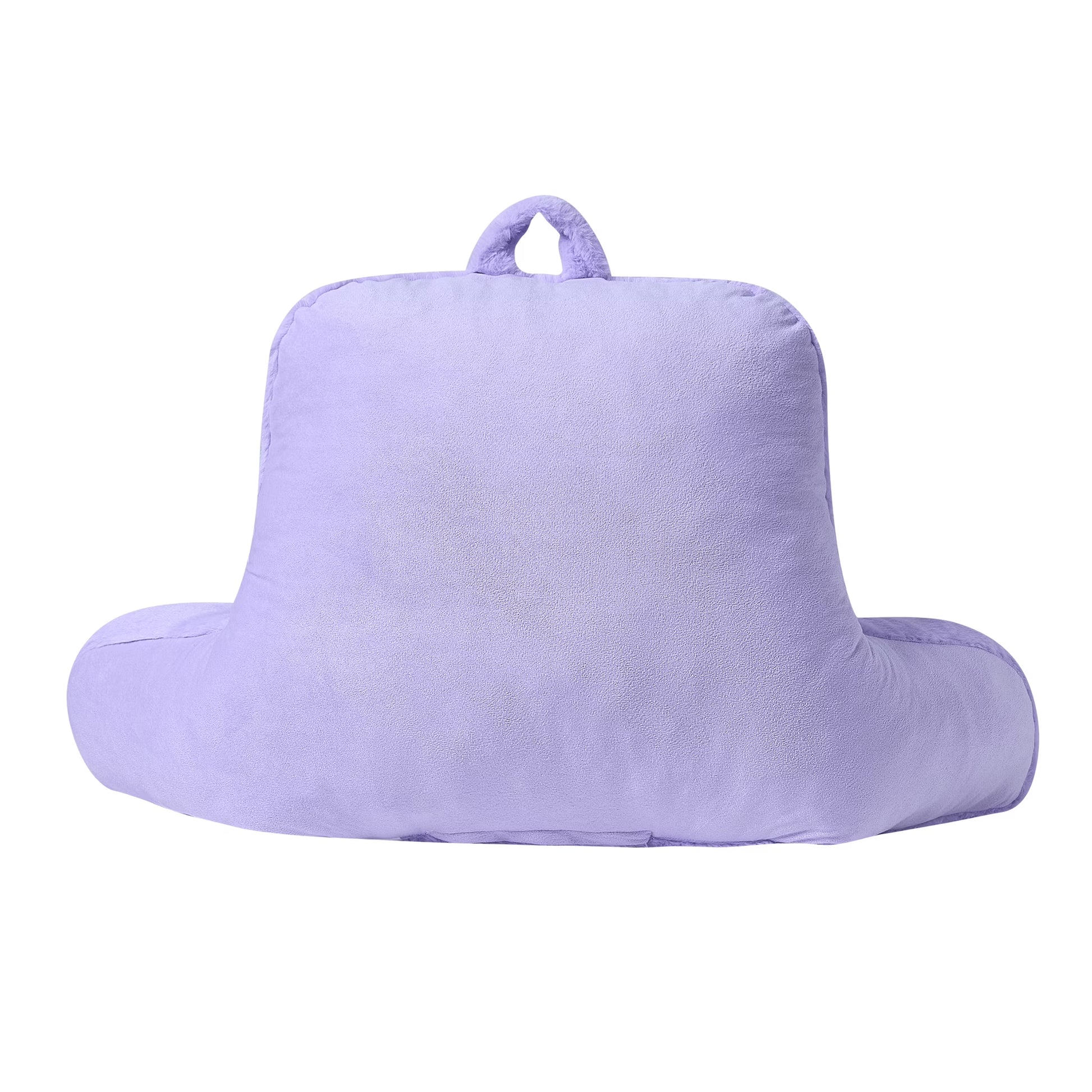Lilac Faux Fur Plush Bedrest Pillow, Specialty Size