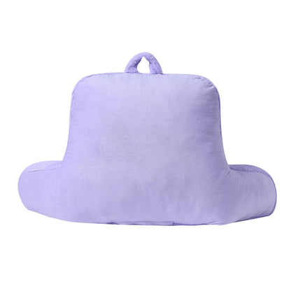 Lilac Faux Fur Plush Bedrest Pillow, Specialty Size