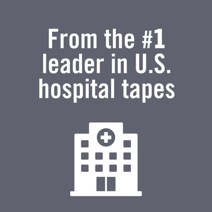 Gentle Paper First Aid Tape, Hospital Grade, 1 in X 10 Yds, 2 Rolls