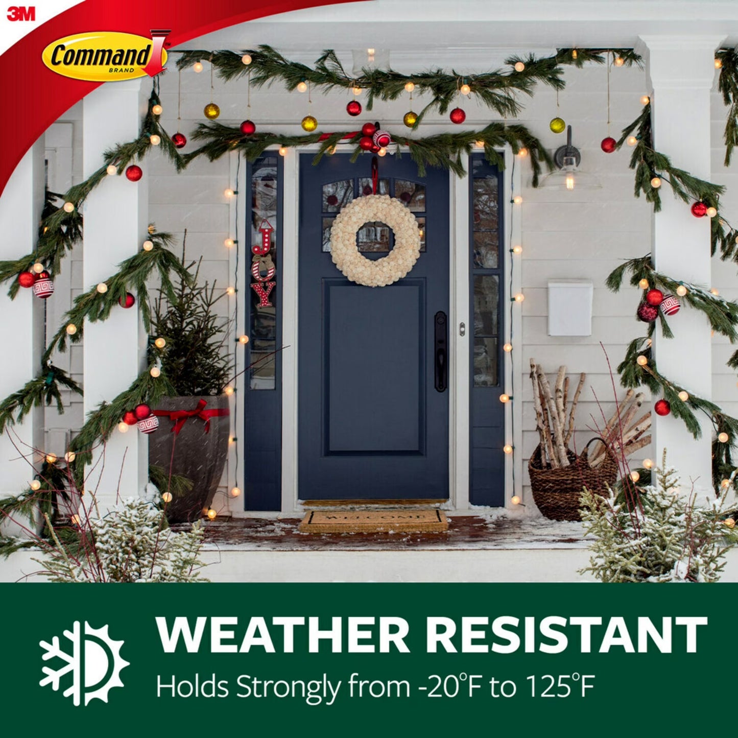 Clear Indoor and Outdoor Light Clips with 12 Hooks and 16 Strips for Hanging Lights