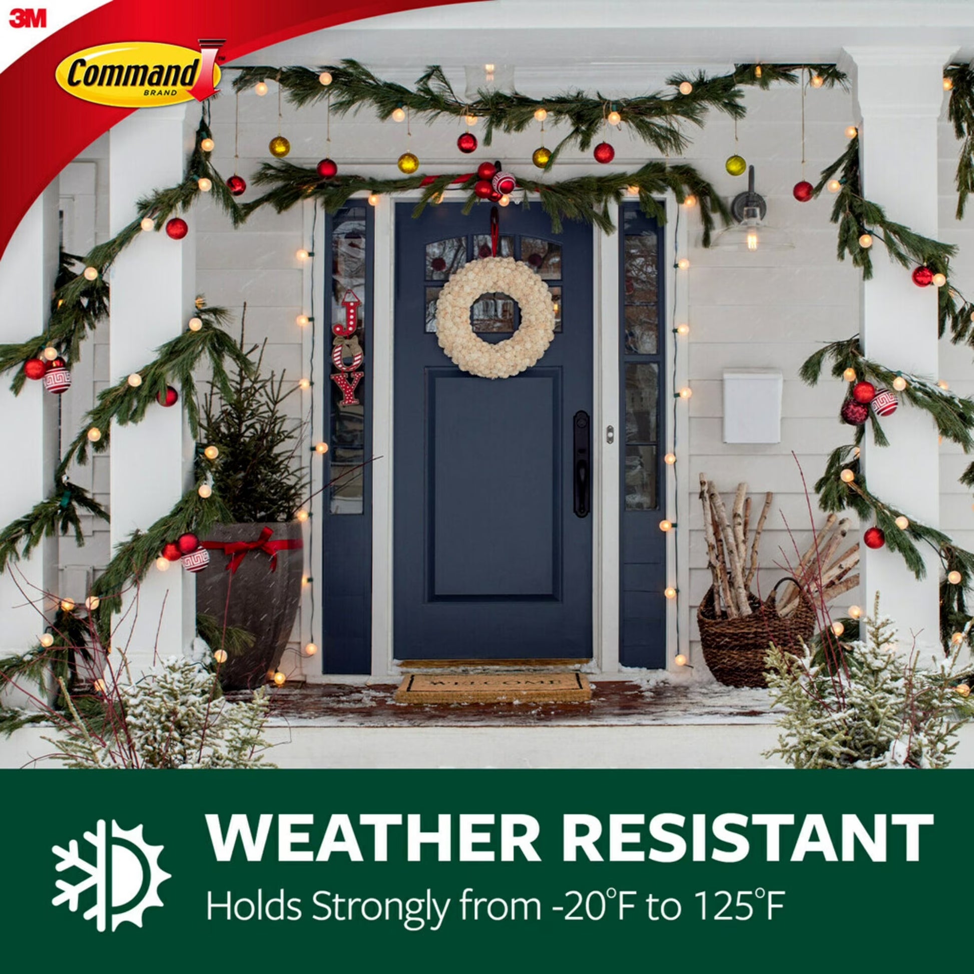 Clear Indoor and Outdoor Light Clips with 12 Hooks and 16 Strips for Hanging Lights