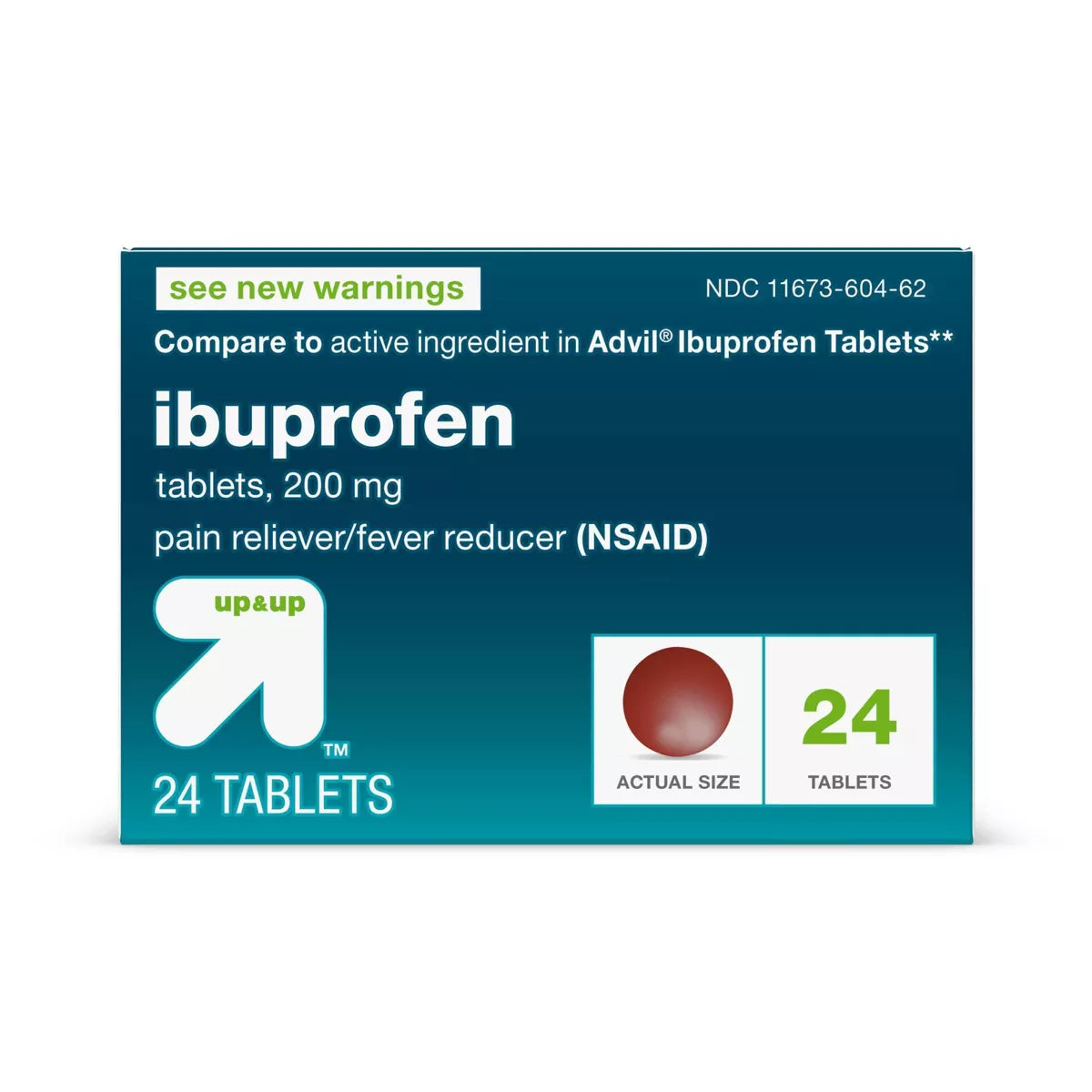 Ibuprofen (NSAID) Pain Reliever & Fever Reducer Tablets - Up&Up